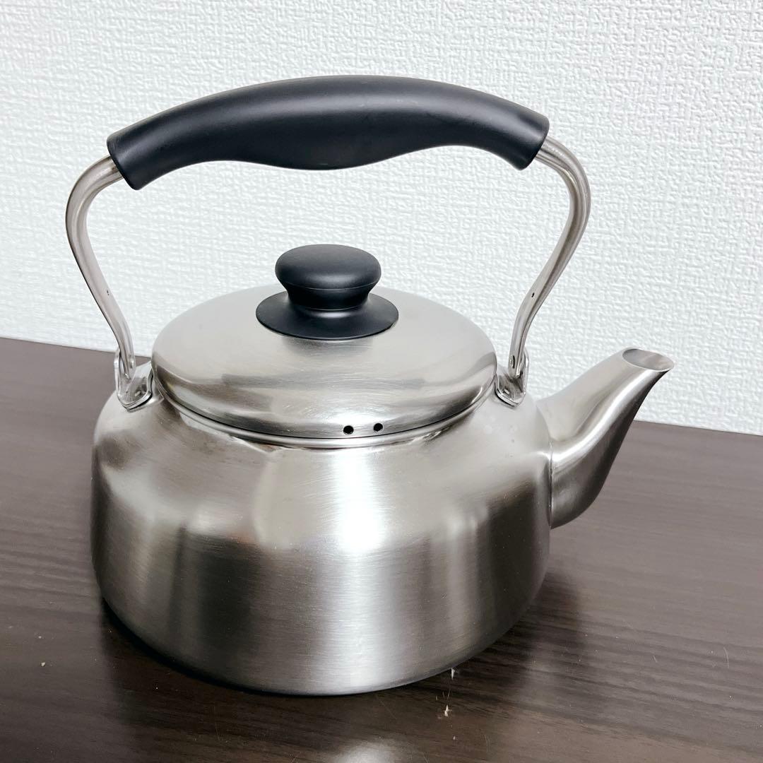 【未使用】ステンレスケトル　柳宗理　つや消し　満水2.5L　やかん