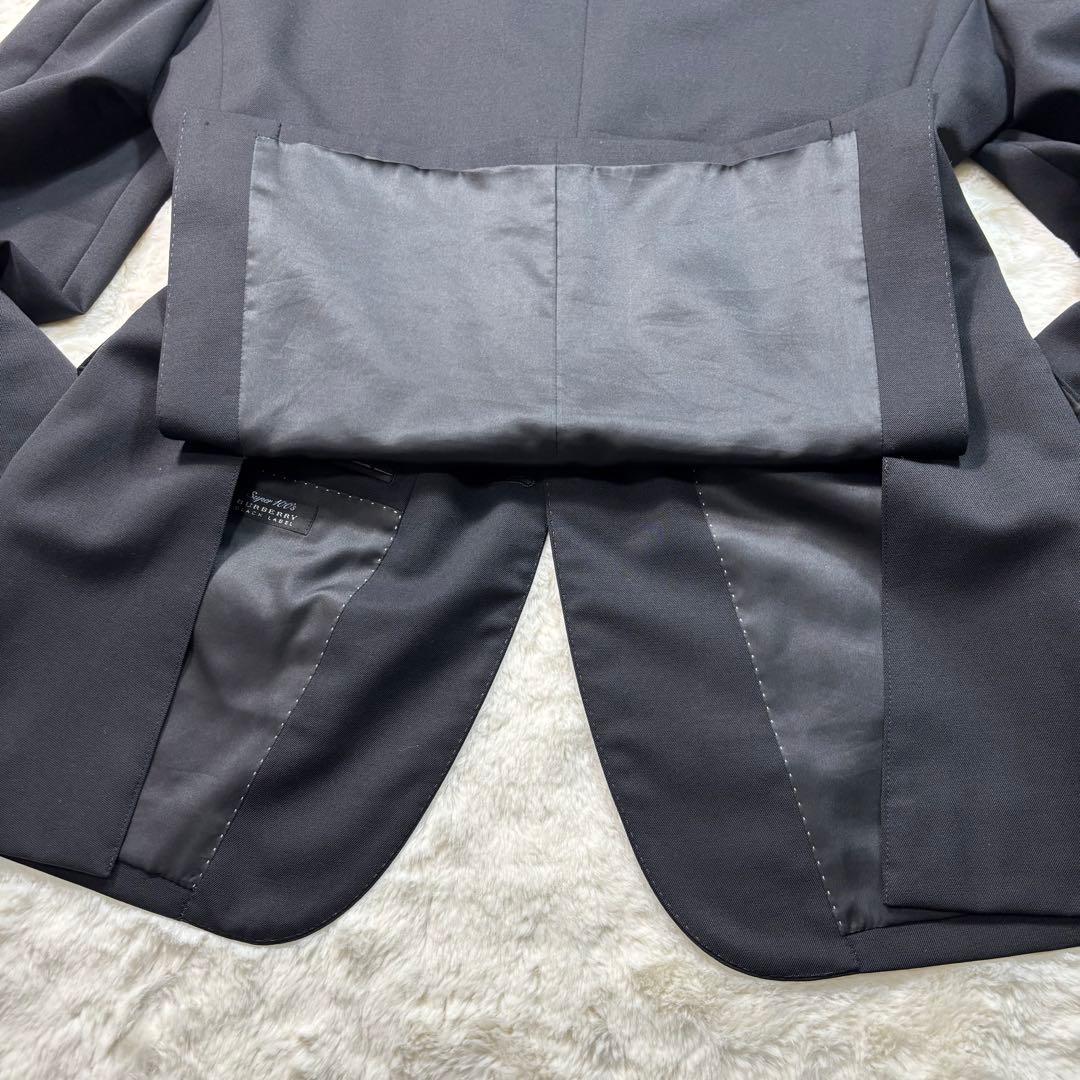 BURBERRY BLACK LABEL黒 2B 38LメンズSuper100'