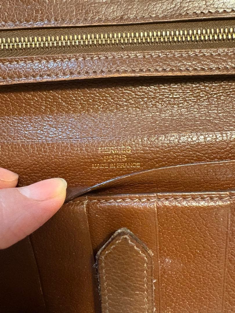 エルメス（HERMÈS） ベアン　財布 ブラウン 正規品