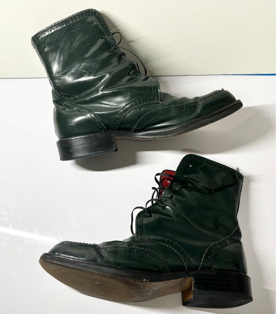 J*3様 Jean Paul Gaultier レザー ブーツ 深緑 ゴルチェ
