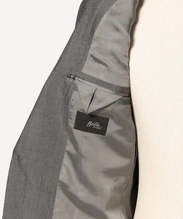 新品 ビームスBrilla DORMEUIL モヘヤスーツ48 グレー