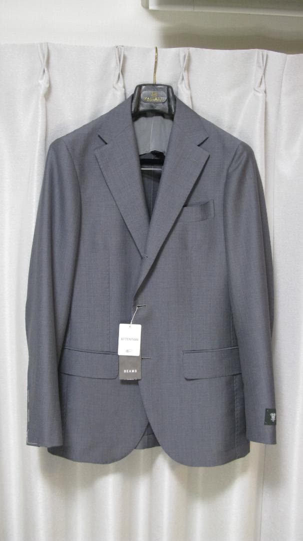 新品 ビームスBrilla DORMEUIL モヘヤスーツ48 グレー