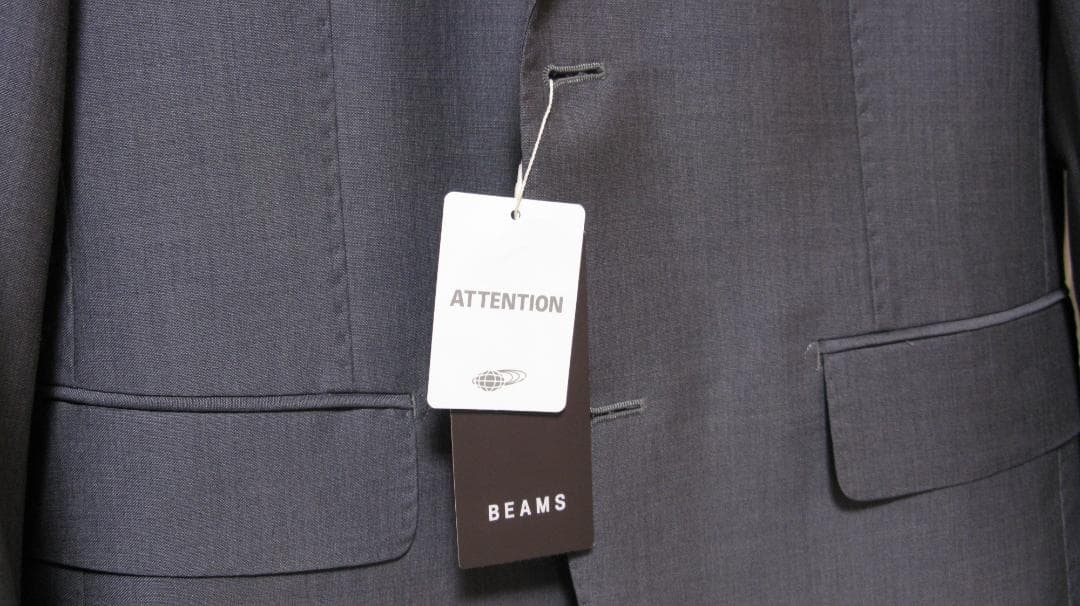 新品 ビームスBrilla DORMEUIL モヘヤスーツ48 グレー