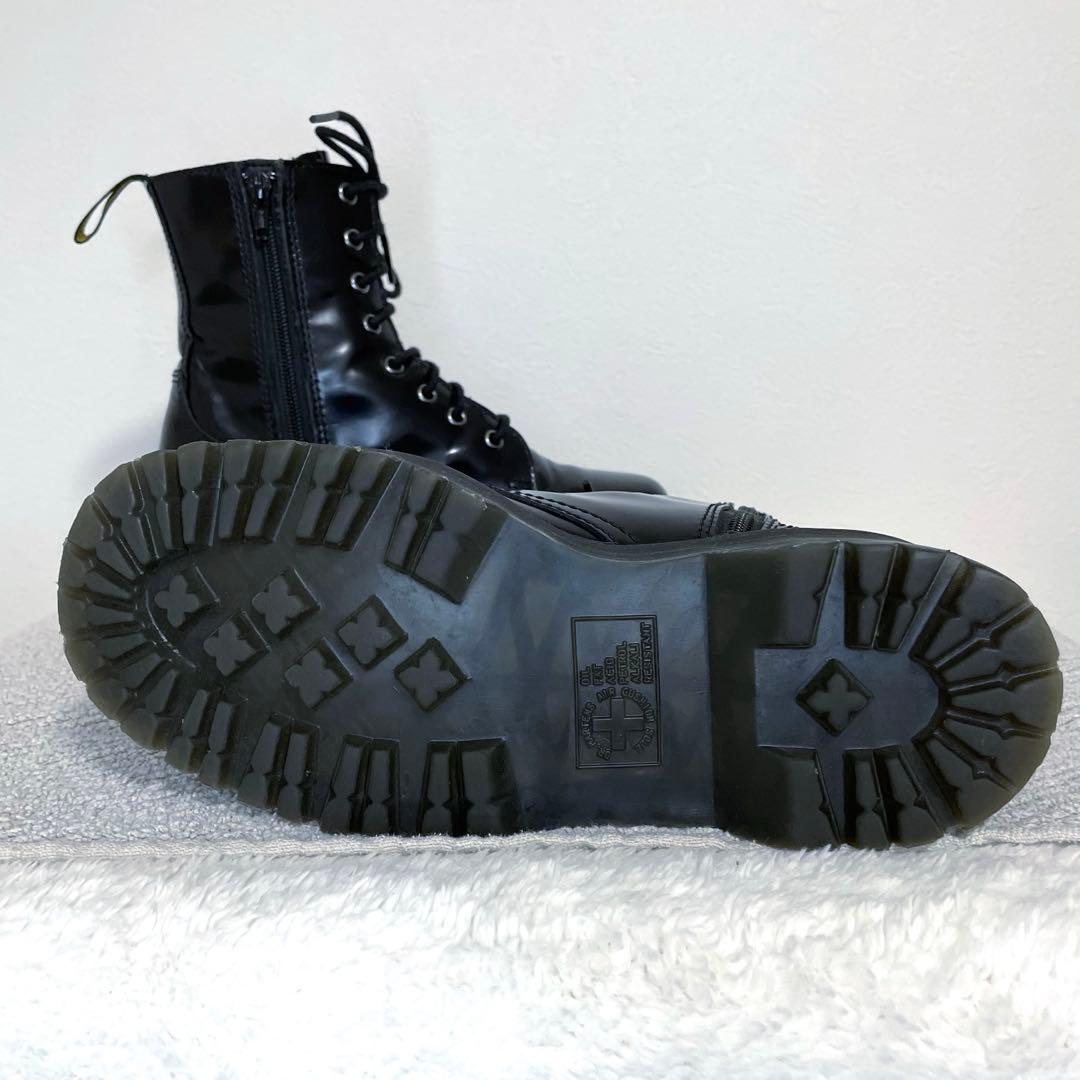 Dr.Martens JADON 厚底8ホール サイドジップ ブラック UK5