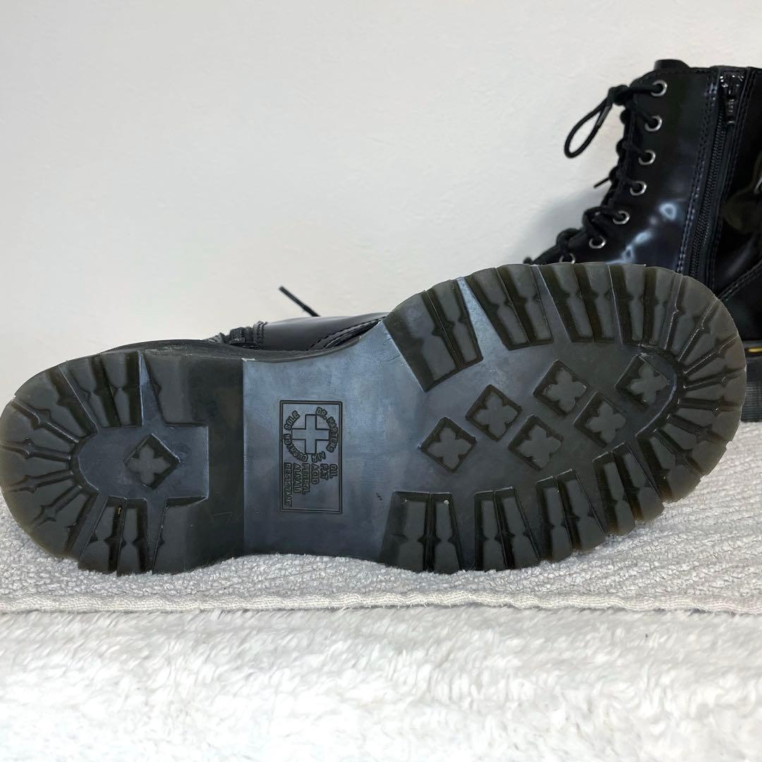Dr.Martens JADON 厚底8ホール サイドジップ ブラック UK5