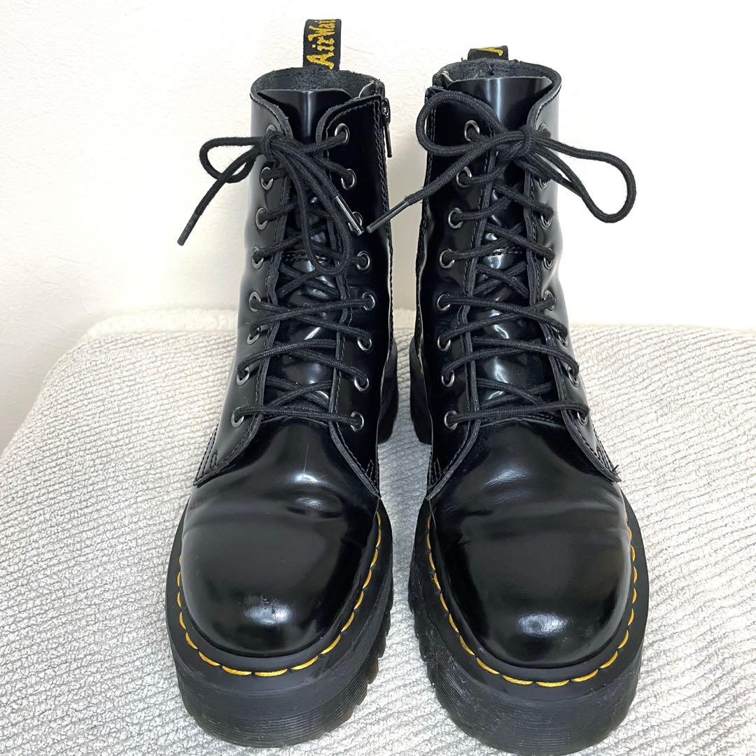 Dr.Martens JADON 厚底8ホール サイドジップ ブラック UK5