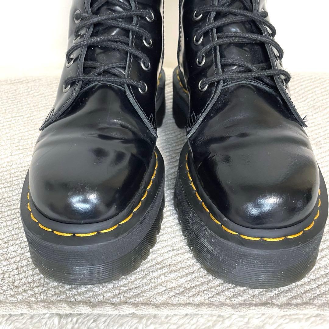 Dr.Martens JADON 厚底8ホール サイドジップ ブラック UK5