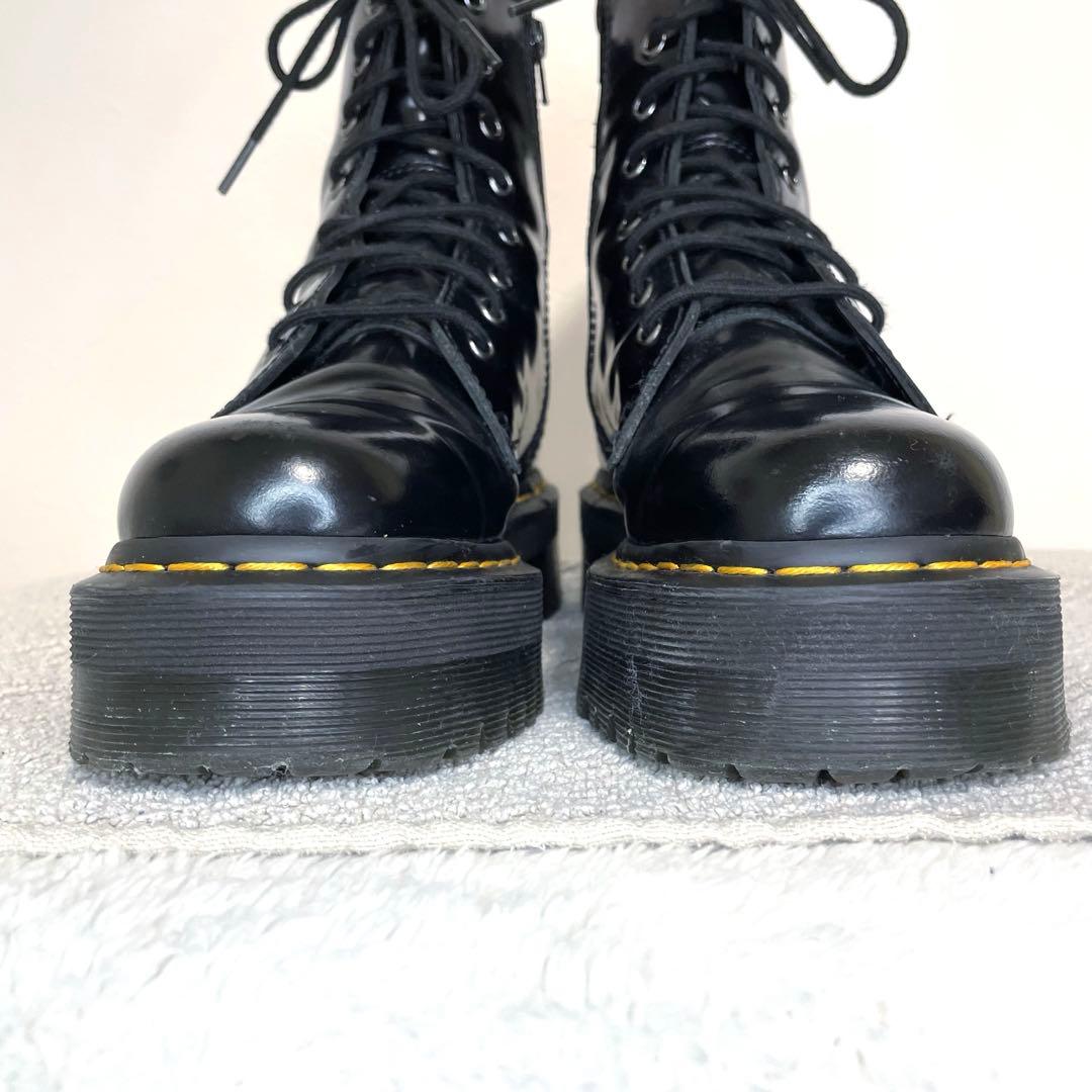 Dr.Martens JADON 厚底8ホール サイドジップ ブラック UK5