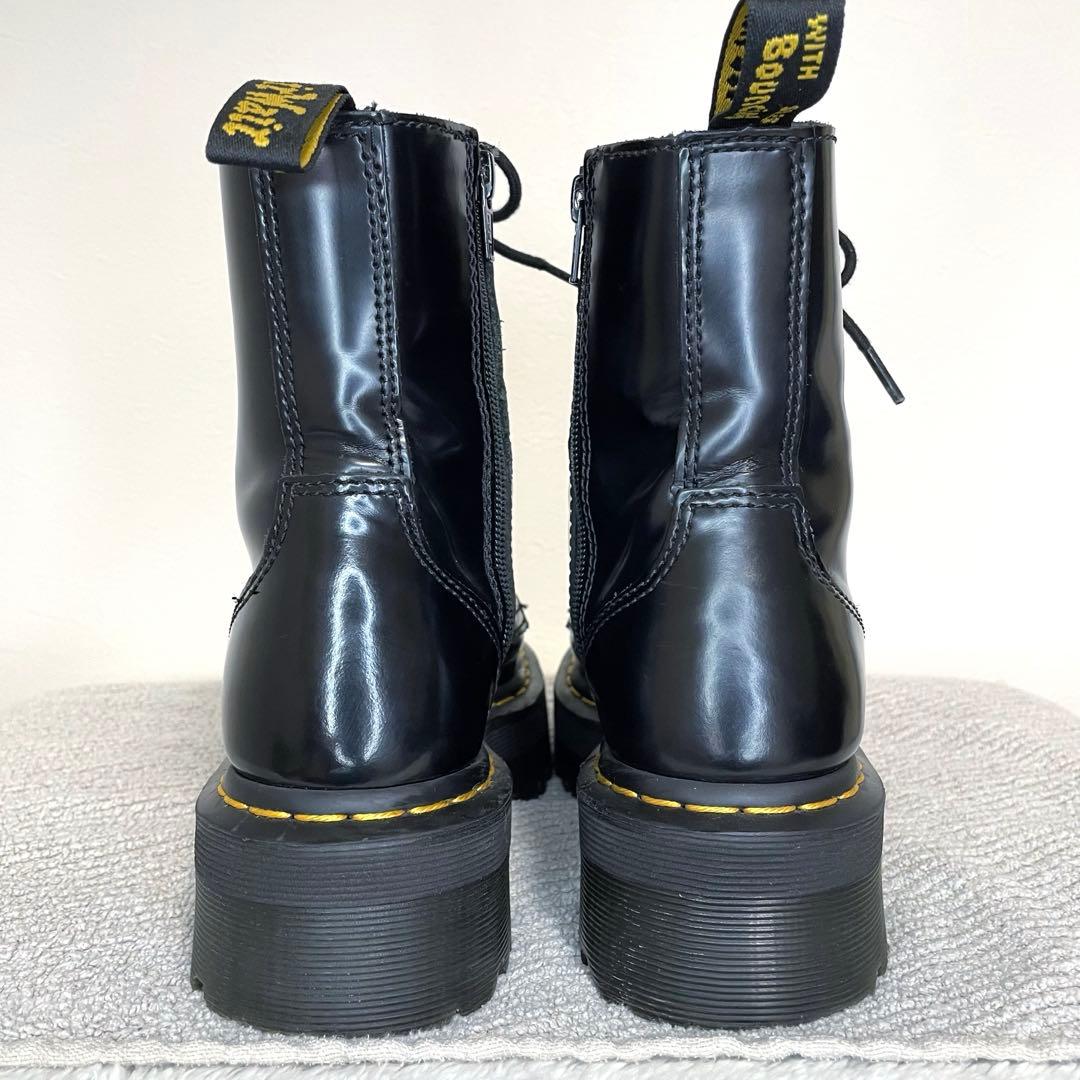 Dr.Martens JADON 厚底8ホール サイドジップ ブラック UK5