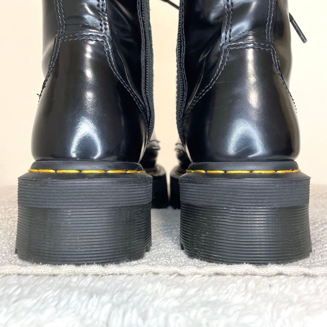 Dr.Martens JADON 厚底8ホール サイドジップ ブラック UK5