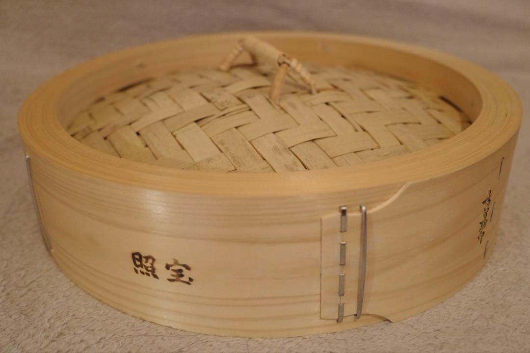 【照宝】檜の蒸篭セット30cm（照宝製同サイズの蒸し板付）