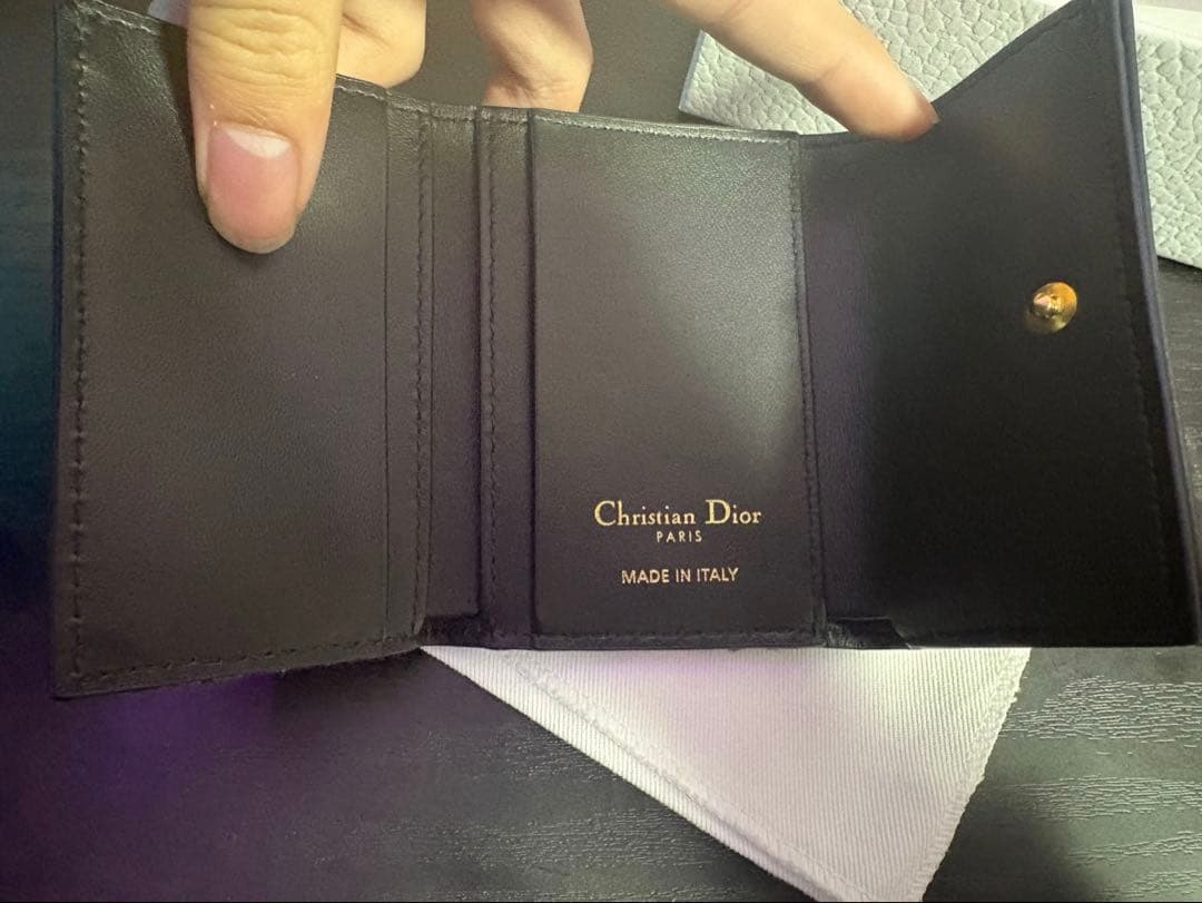 Christian Dior 二つ折り財布 ブラック