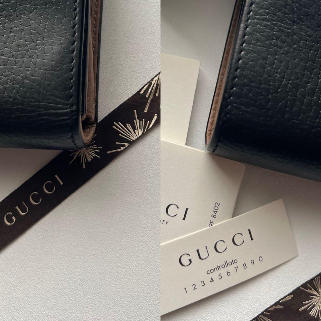 177 美品 GUCCI グッチ マーモント 2つ折り財布