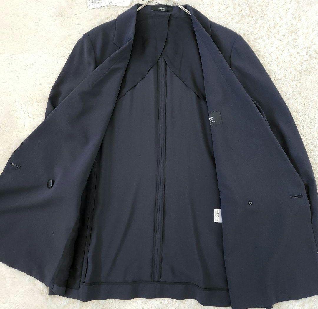 新品✨コムサ　ドライトリアセクロス ジャケット　ネイビー　3.8万洗える吸水速乾