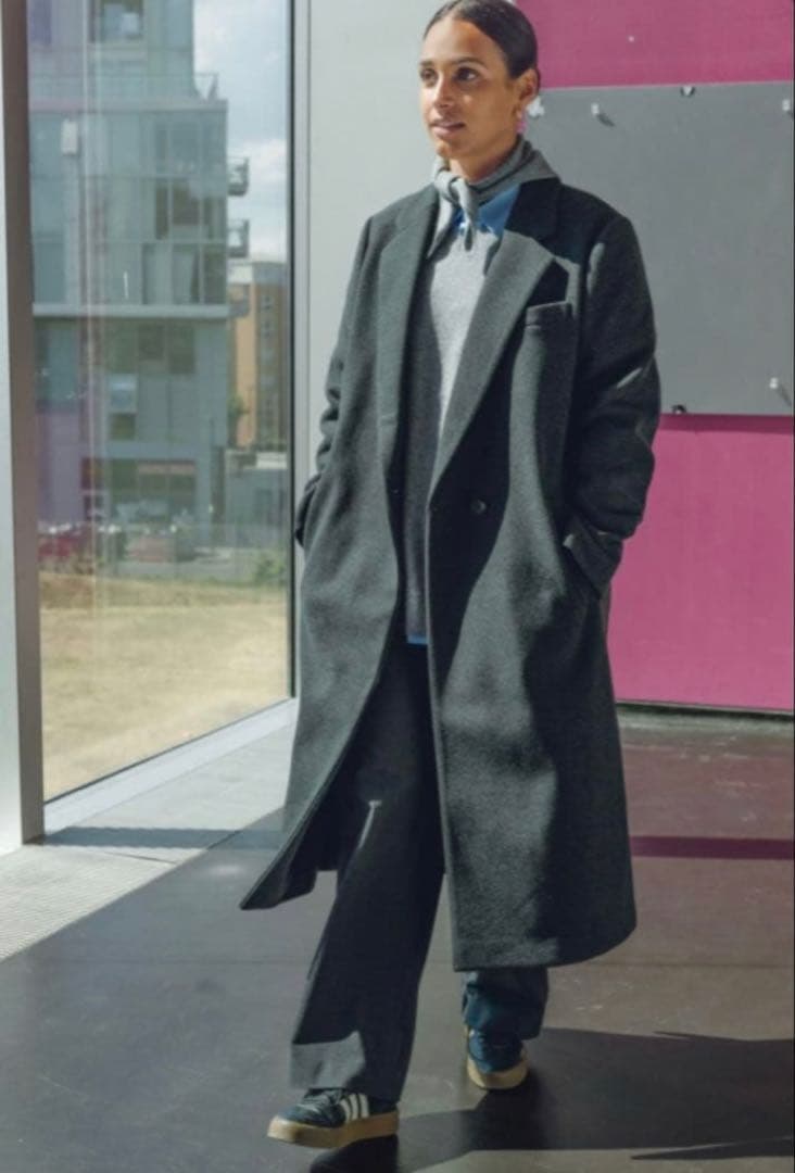 UNIQLO Cロングコート XLサイズ　男女兼用　ダークグレー