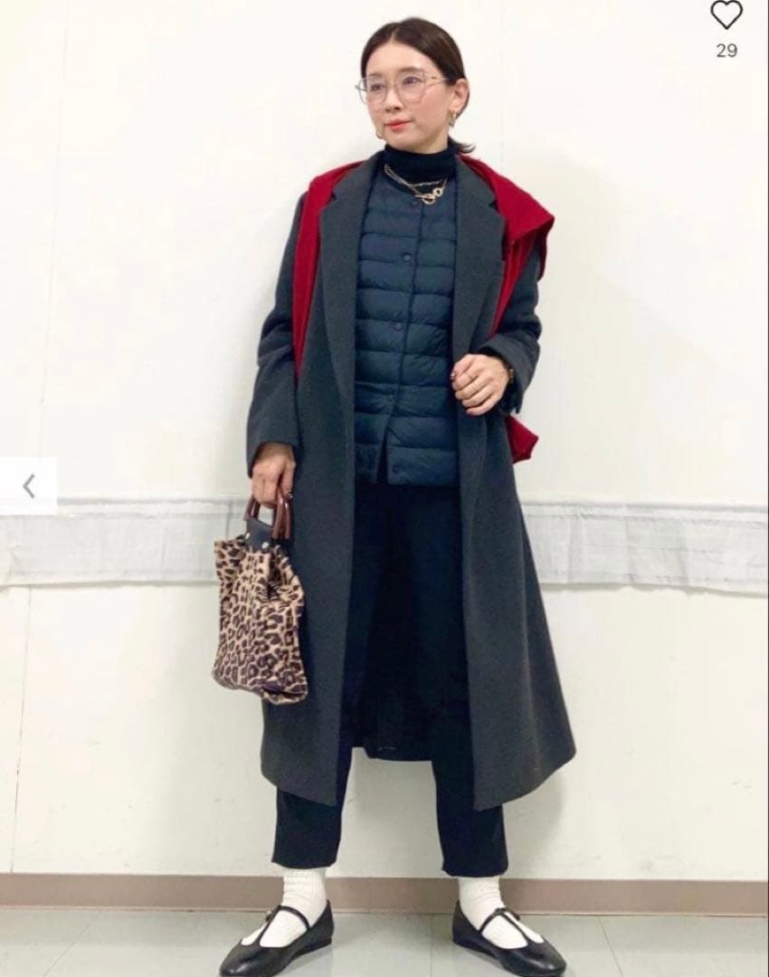 UNIQLO Cロングコート XLサイズ　男女兼用　ダークグレー