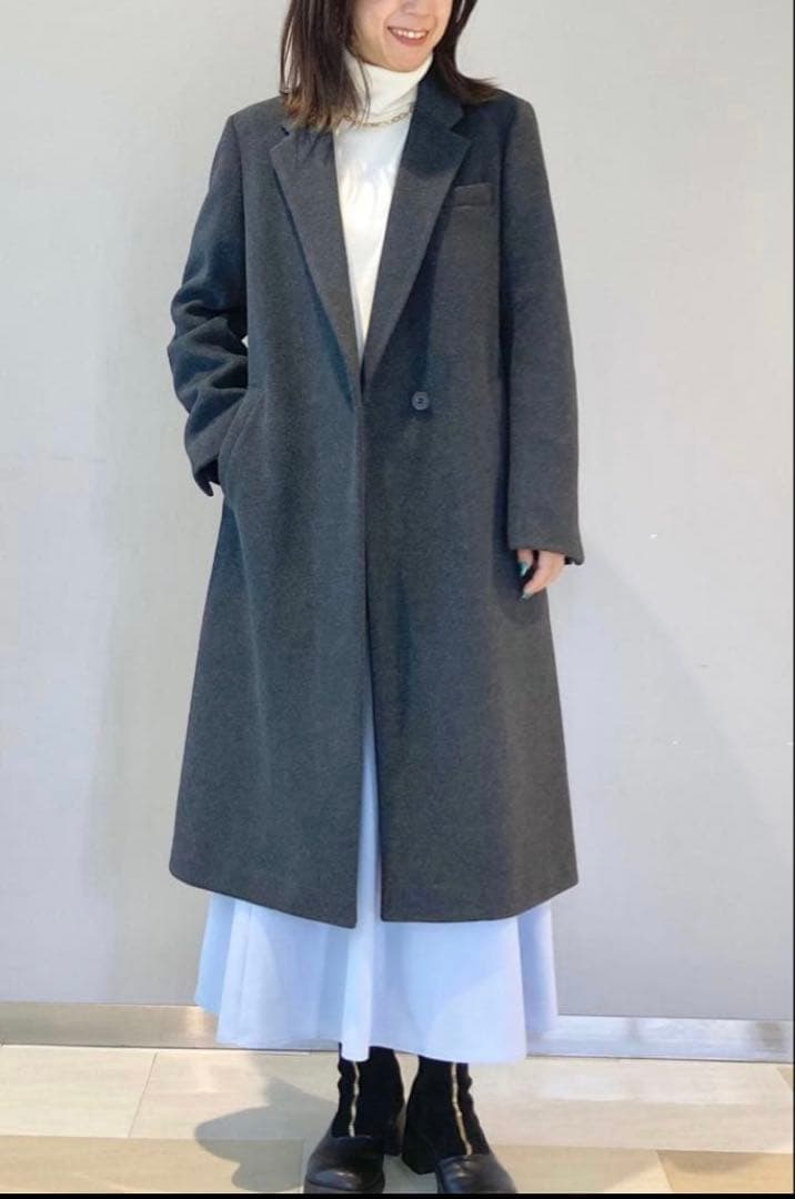 UNIQLO Cロングコート XLサイズ　男女兼用　ダークグレー