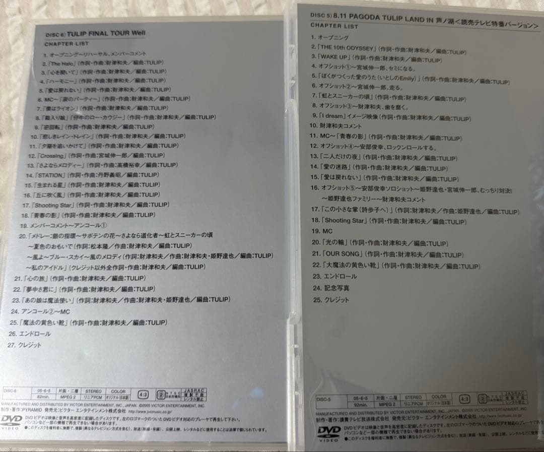 チューリップTULIP THE FILMS DVD BOX　７枚組