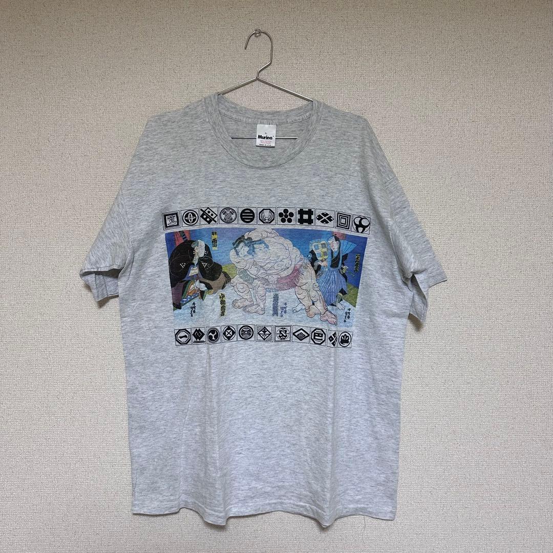 古着　レア　Murina プリントTシャツ / 相撲絵柄　シングルステッチ