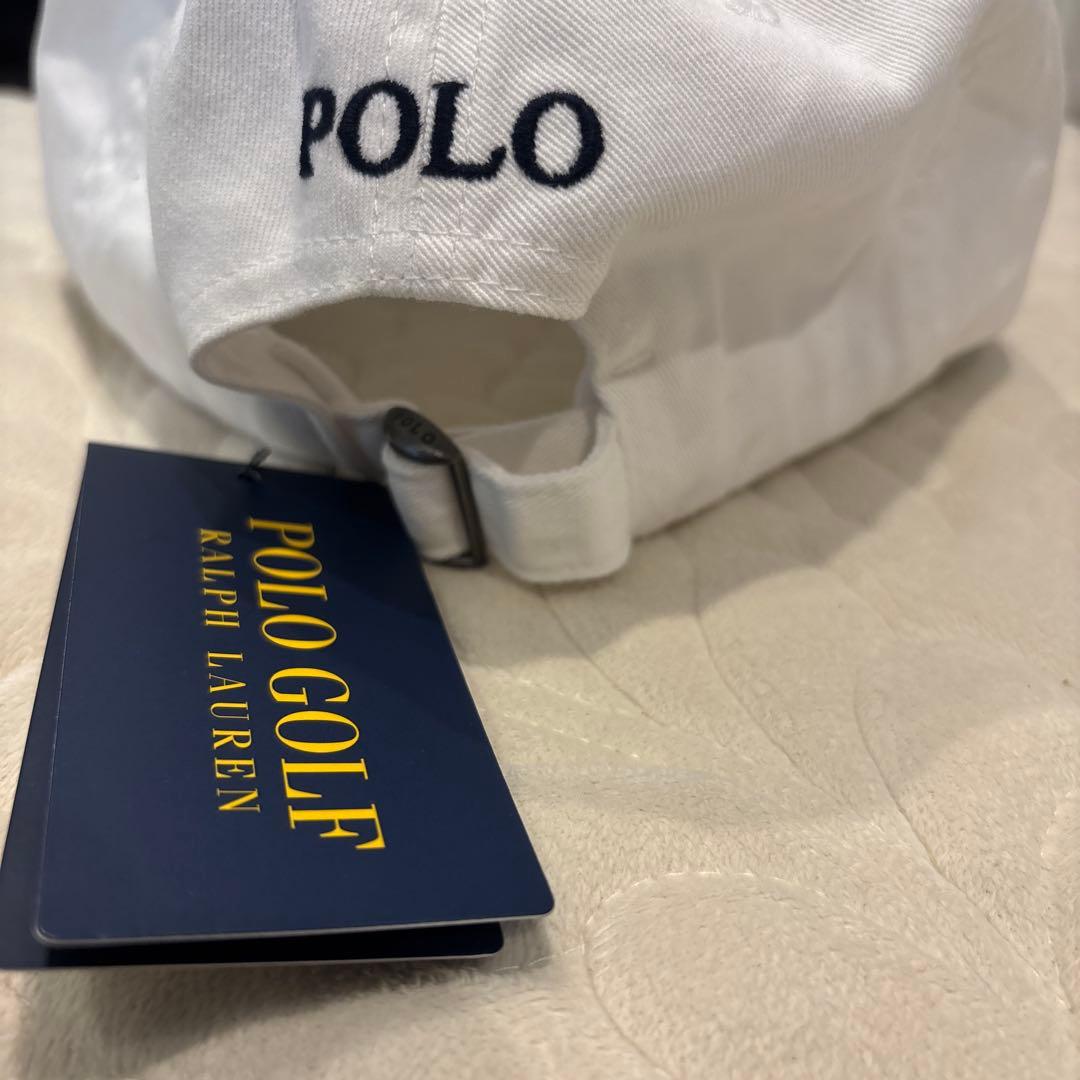 Polo Golf ホワイトキャップ ポロベア刺繍　ラルフローレン