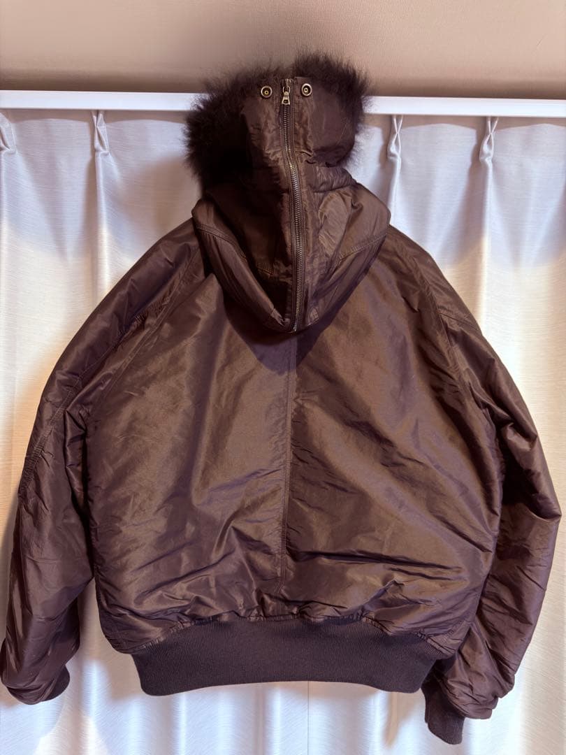 comoli 25AW コットンシルク ミリタリーフーデッドジャケット サイズ2