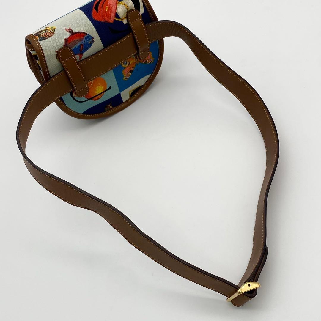【希少】GUCCI ウエストポーチ　グッチシモ　マルチカラー　キャンバス×レザー