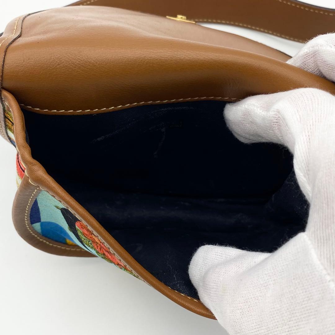 【希少】GUCCI ウエストポーチ　グッチシモ　マルチカラー　キャンバス×レザー