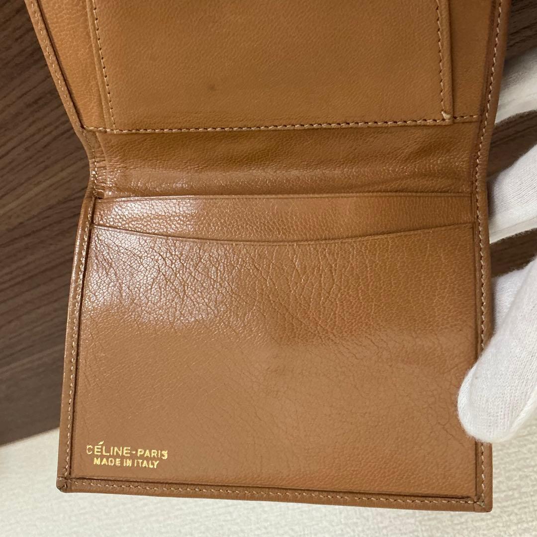 【未使用】CELINE オールドセリーヌ 三つ折り財布 Cマカダム