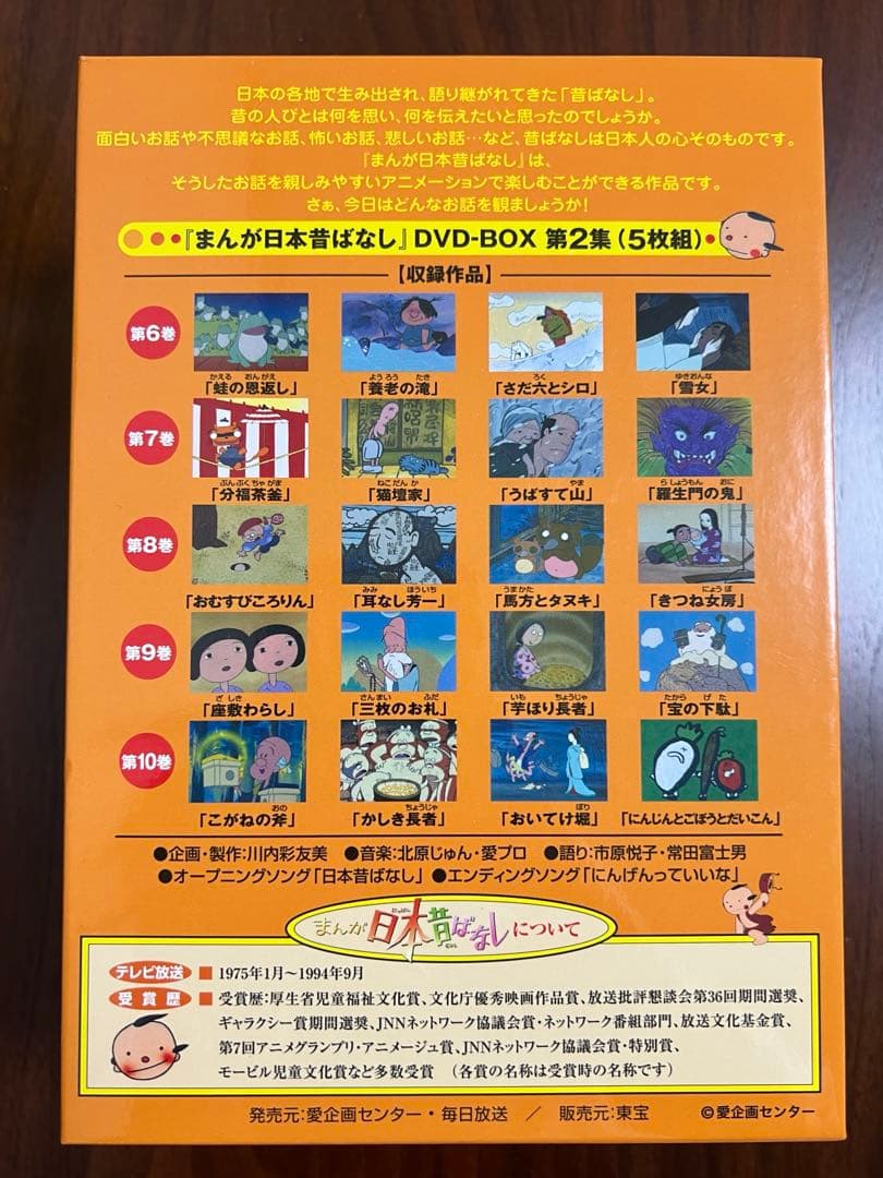 まんが日本昔ばなし DVD-BOX 第1集2集セット