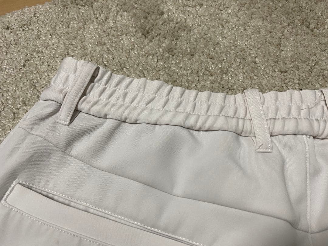 PING ゴルフパンツ ホワイト ジョガータイプ ロゴ入り ストレッチ　M