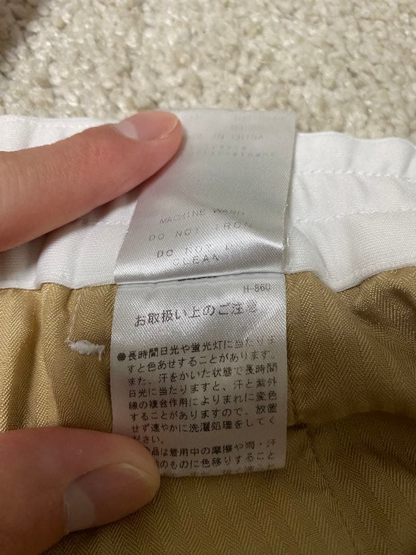 PING ゴルフパンツ ホワイト ジョガータイプ ロゴ入り ストレッチ　M