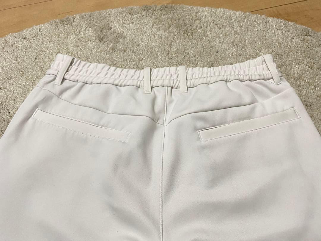 PING ゴルフパンツ ホワイト ジョガータイプ ロゴ入り ストレッチ　M
