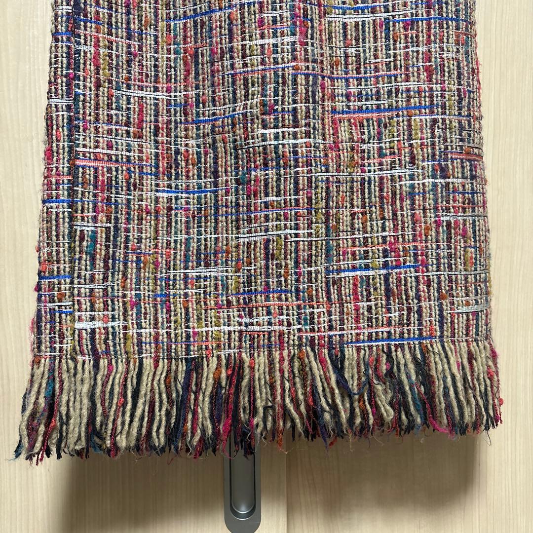 【美品　34】MACPHEE マルチツイードIラインスカート