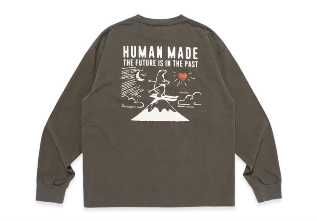 トップス HUMAN MADE Graphic L/S T-Shirt Charcoal