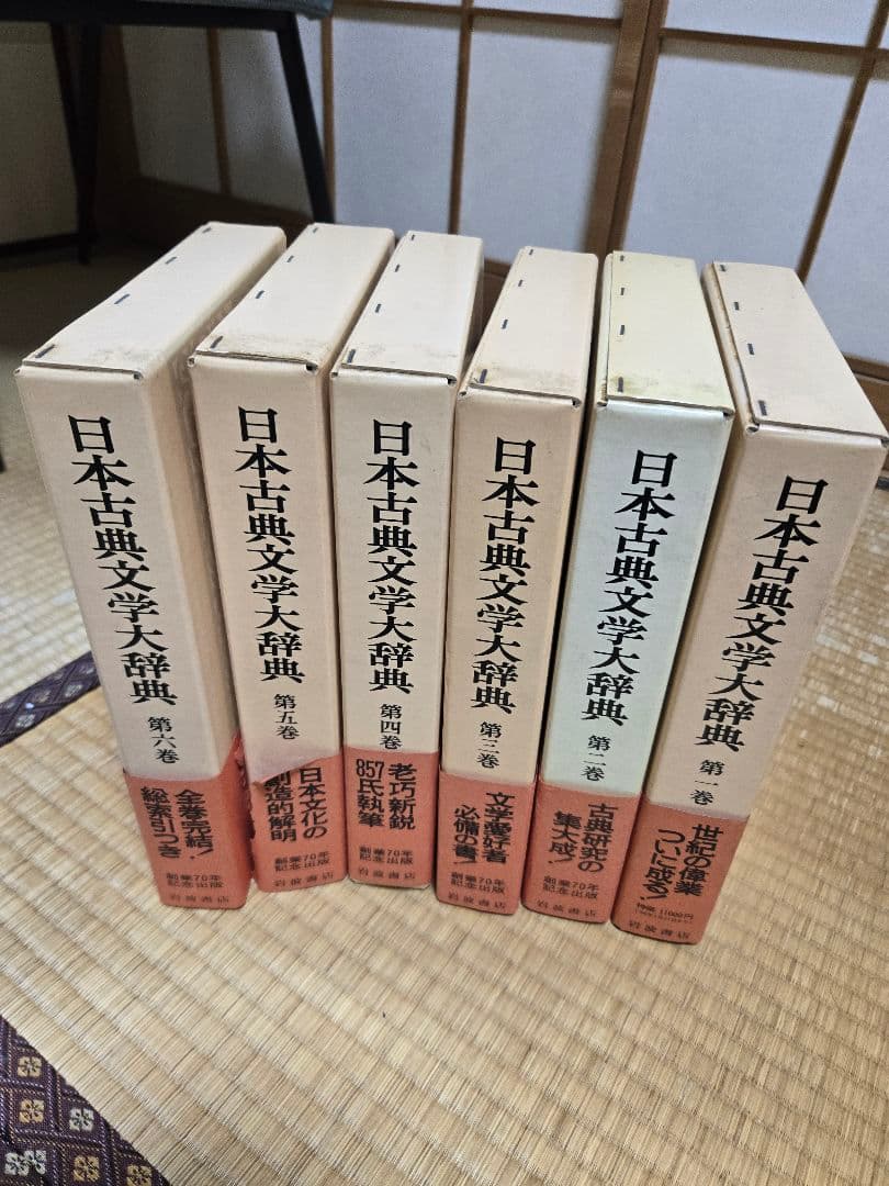 日本古典文学大辞典 全6巻　岩波書店
