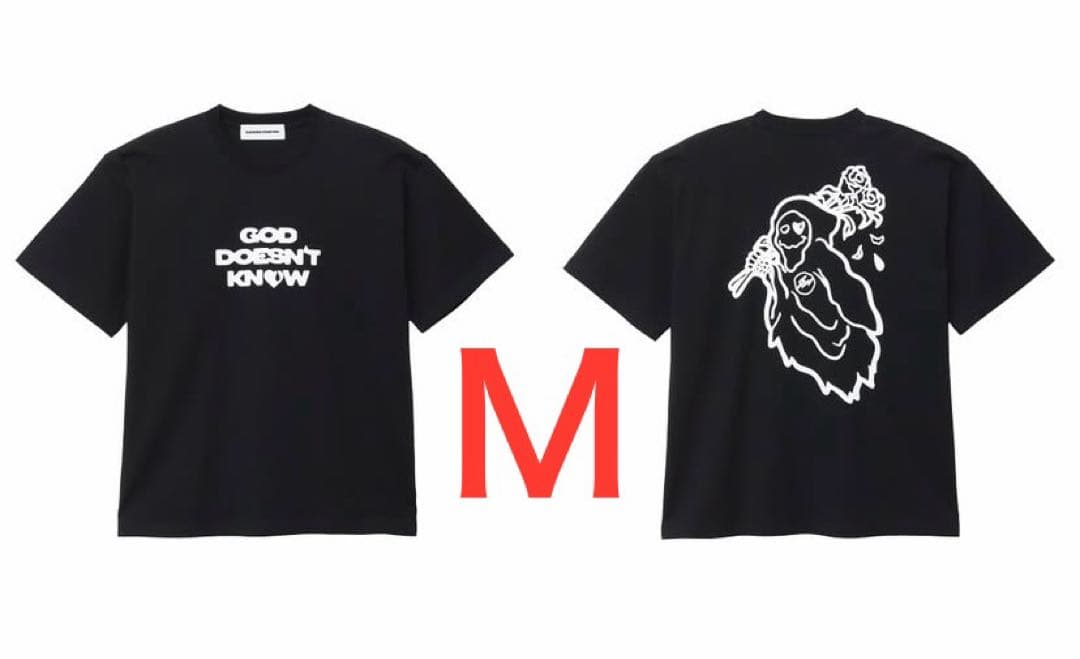 トップス GOD ONLY KNOWS x FRAGMENT T-Shirt BLACK