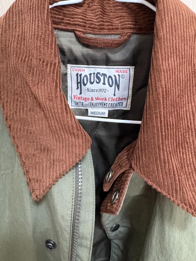 HOUSTON/ヒューストン オリーブ/カーキ　ハンティングジャケット メンズ