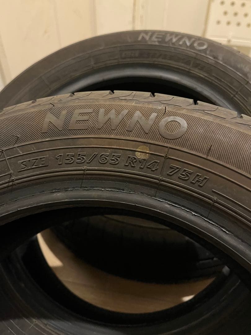 送料込！23年製！ブリヂストンニューノ155\65-14 3本のみ
