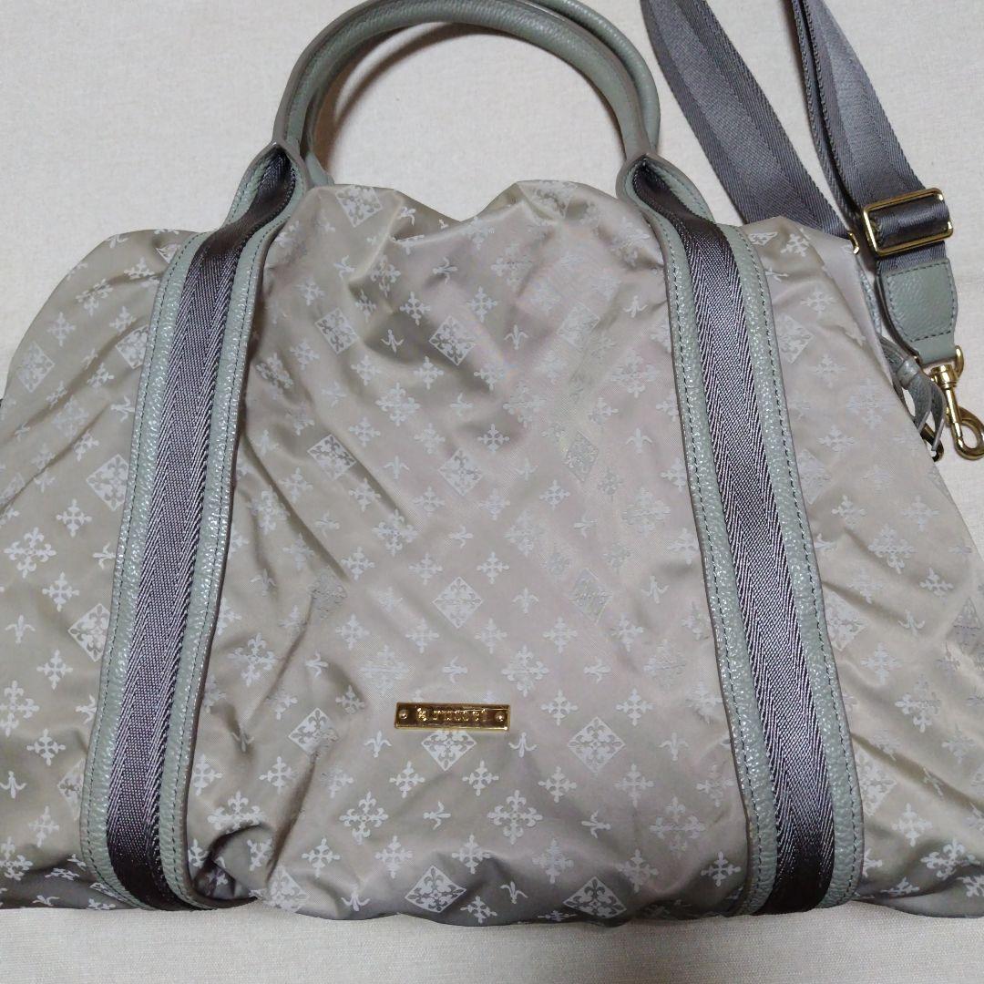 russet２Wayショルダーバッグ＆ボストンバッグ　グレーモノグラム❴美品❵