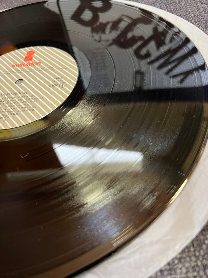 帯 美盤BOØWY モラル MORAL LP邦楽レコード 1985年 初回盤