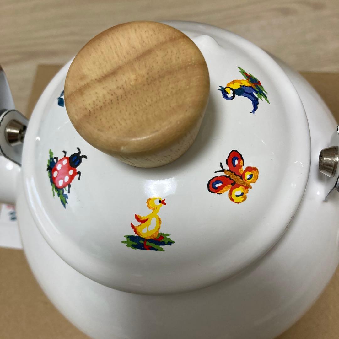 【新品・未使用】FELLER ハイジ柄　IH対応　ホーローケトル