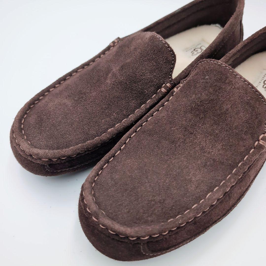 【未使用級】UGG　Alder　28cm　ダークブラウン　ローファー　モカシン