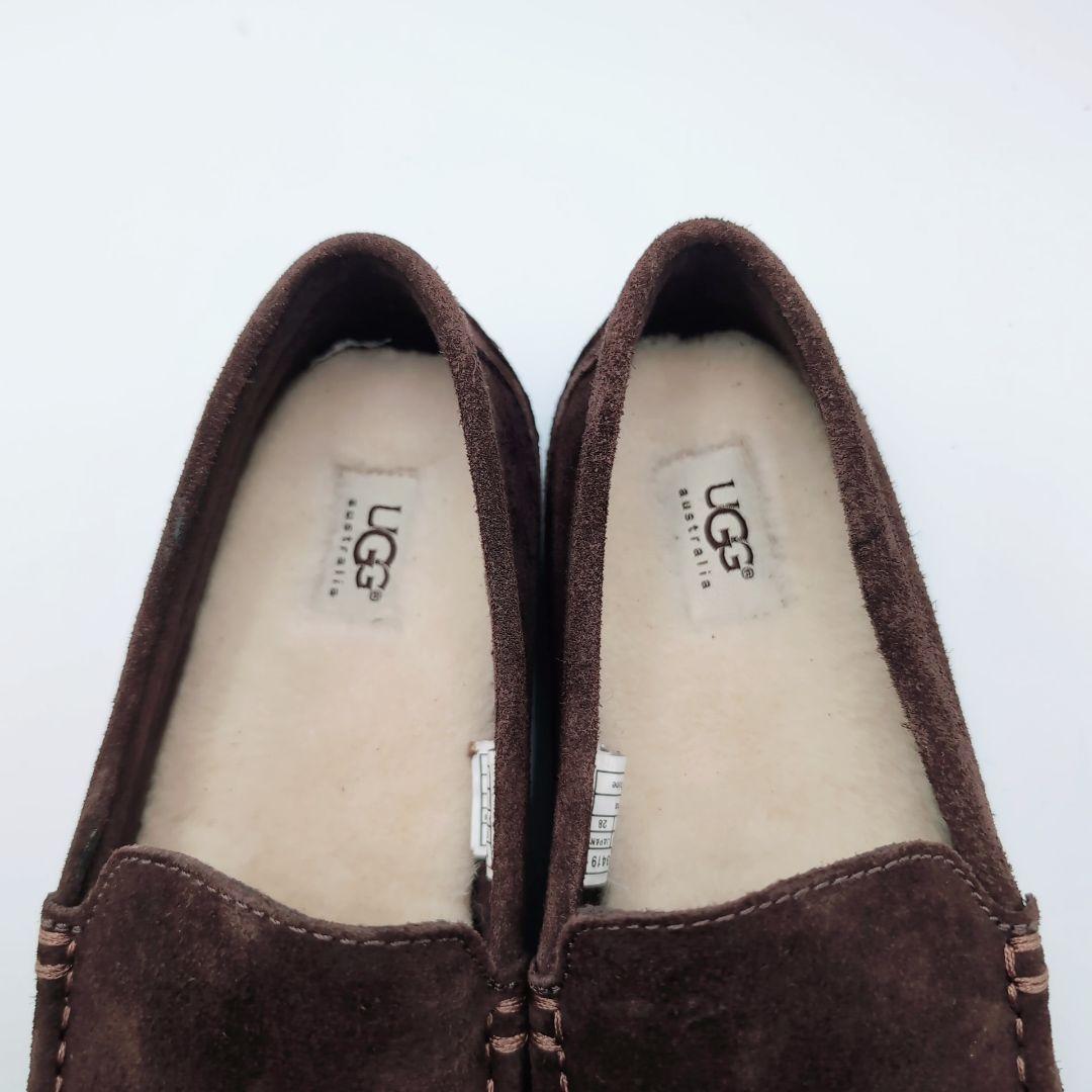 【未使用級】UGG　Alder　28cm　ダークブラウン　ローファー　モカシン