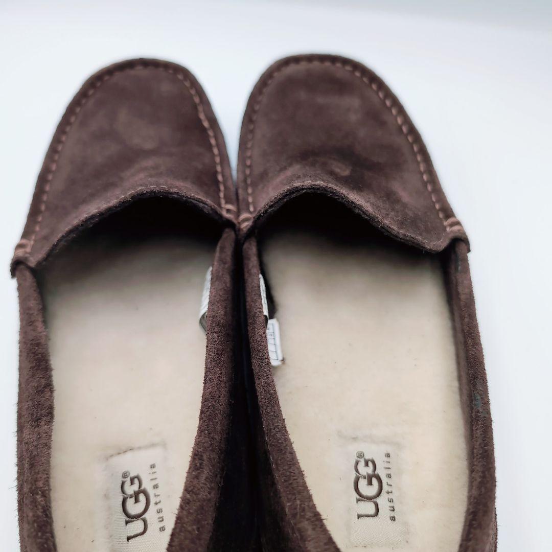 【未使用級】UGG　Alder　28cm　ダークブラウン　ローファー　モカシン