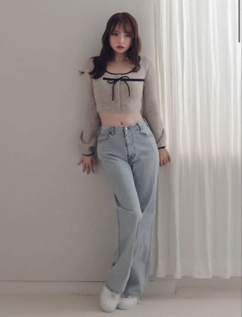 パンツ andmary Heart point denim