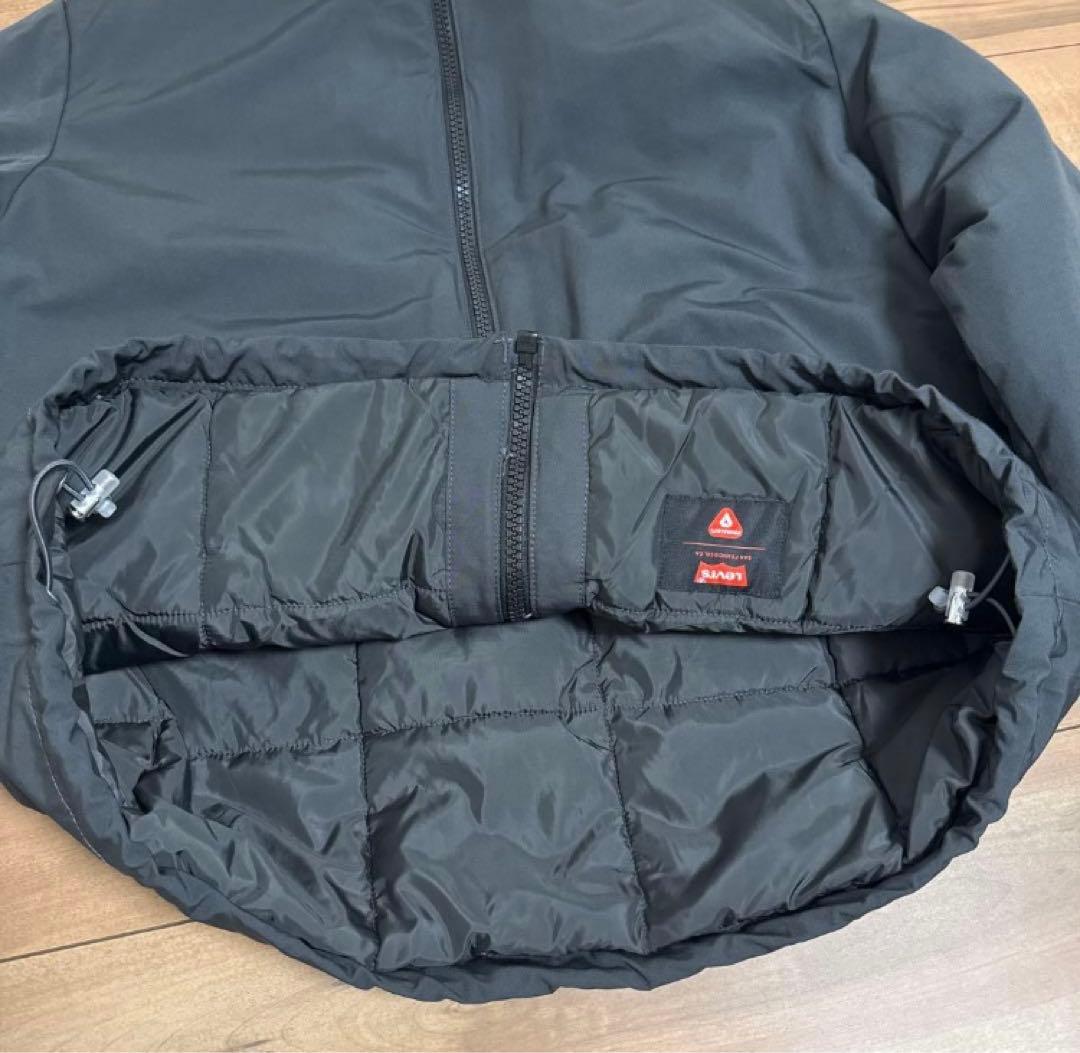 【美品】Levi’s BRIGGS ショートパファージャケット S ブラック