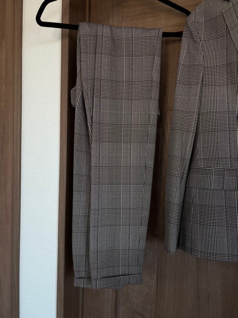 ZARA チェック柄 メンズ スーツセット