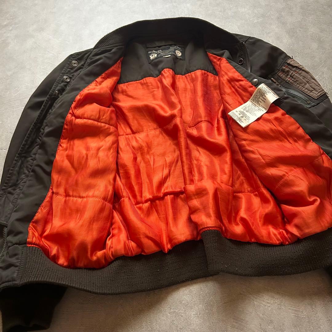ジャケット・アウター diesel grunge ma-1 flight jacket khaki