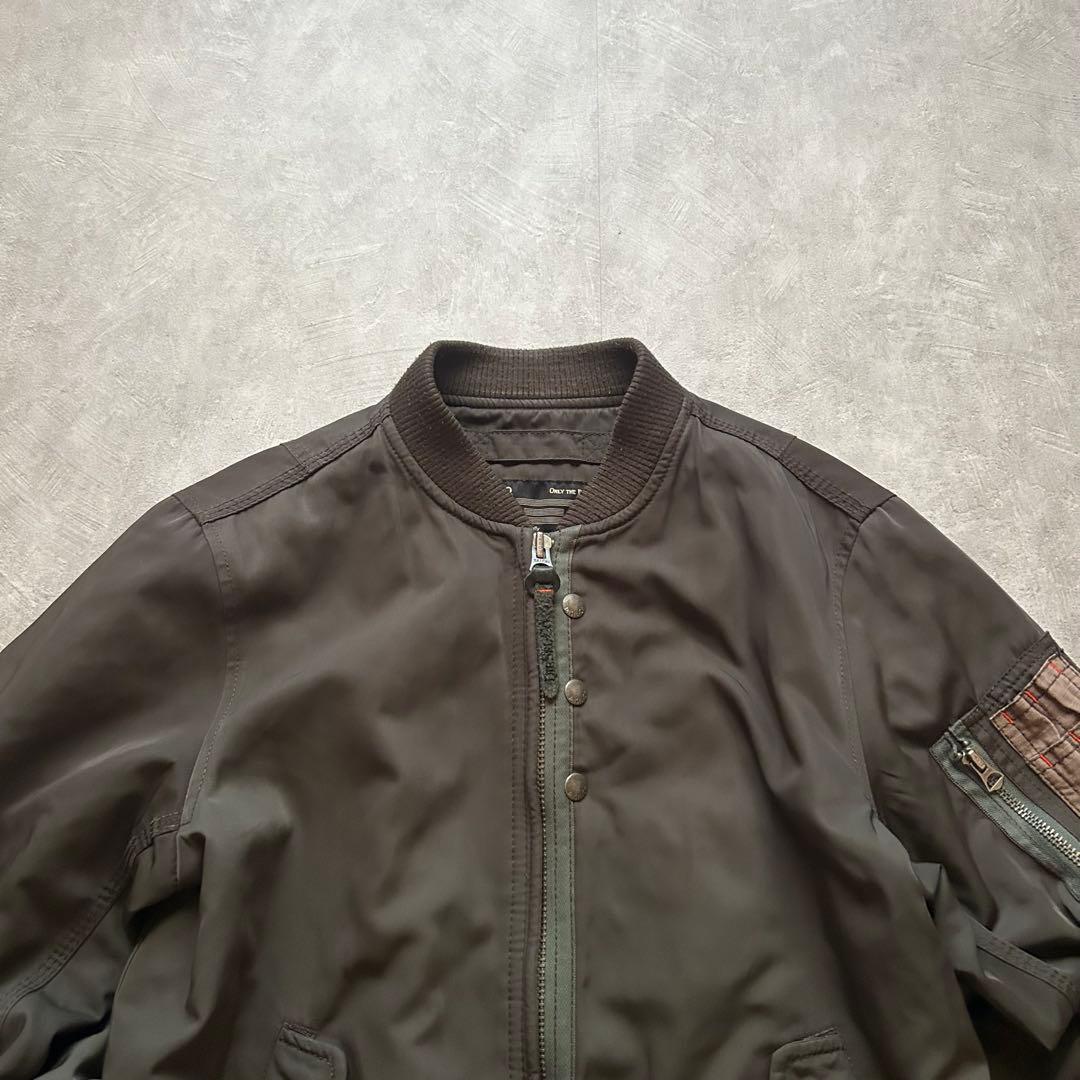 ジャケット・アウター diesel grunge ma-1 flight jacket khaki