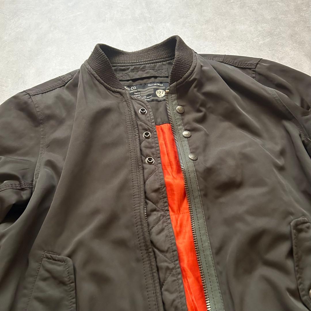 ジャケット・アウター diesel grunge ma-1 flight jacket khaki
